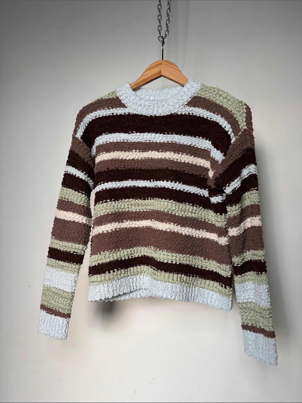 bobeau Striped Crewneck Sweater Size Small NWOT